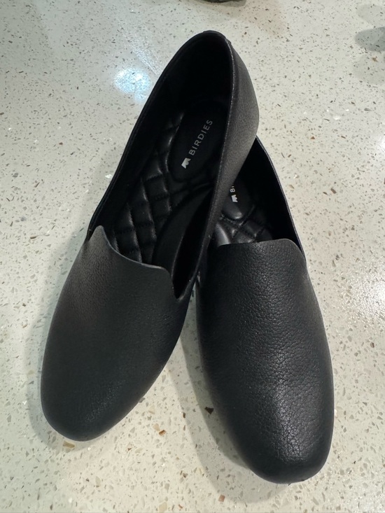 Birdies Shoes - Birdies Black Textured Slip-On Flats